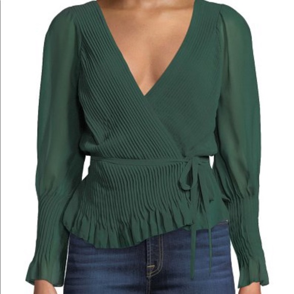 Tops - Joie green long sleeve blouse